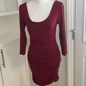 Forever 21 Ruched Bodycon Dress